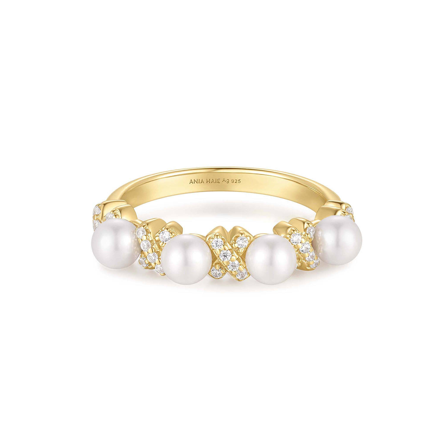  Reimaginer - Ringe mit Perle - Silber / 14kt GP - Perle